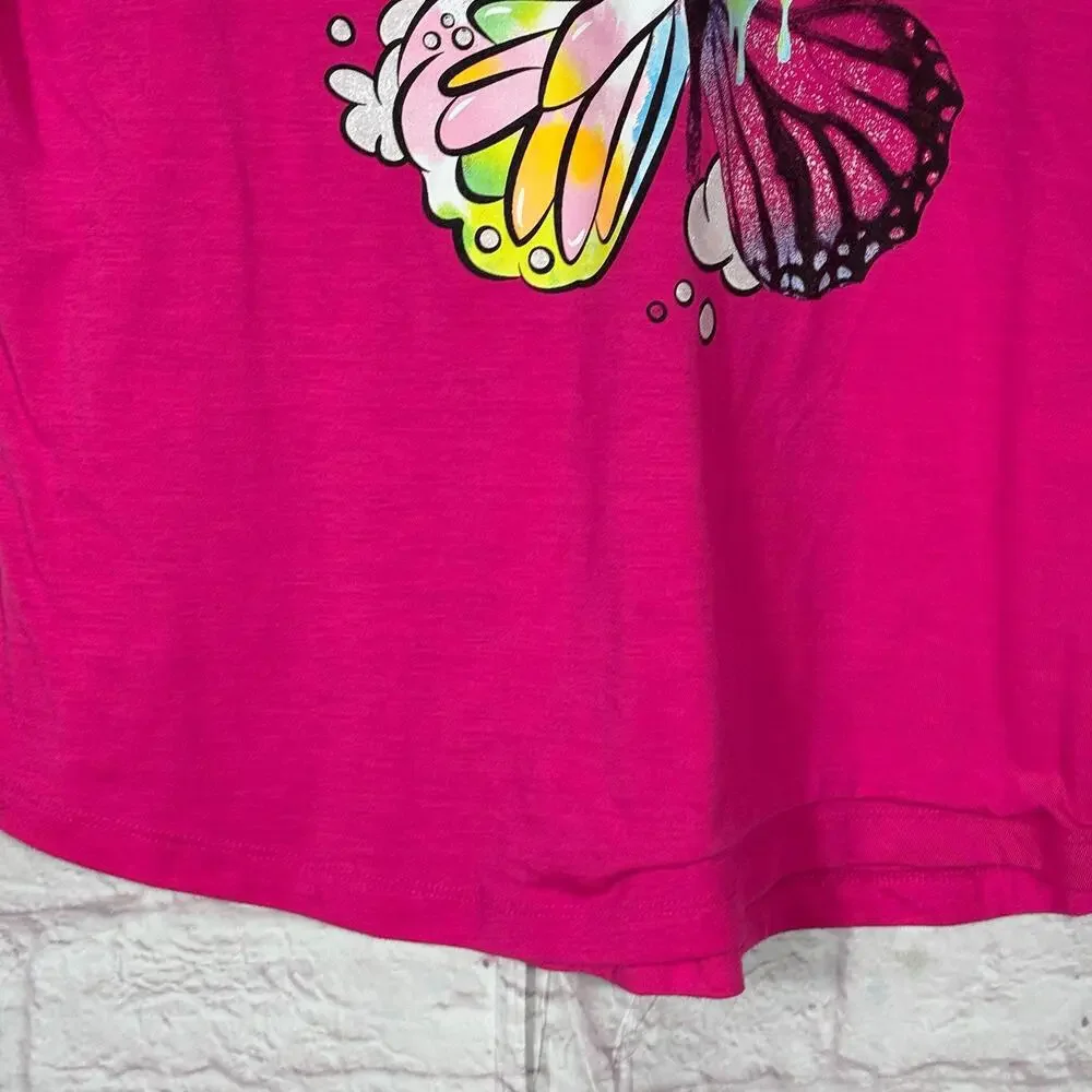Justice Sport Butterfly Graphic T-Shirt XL
